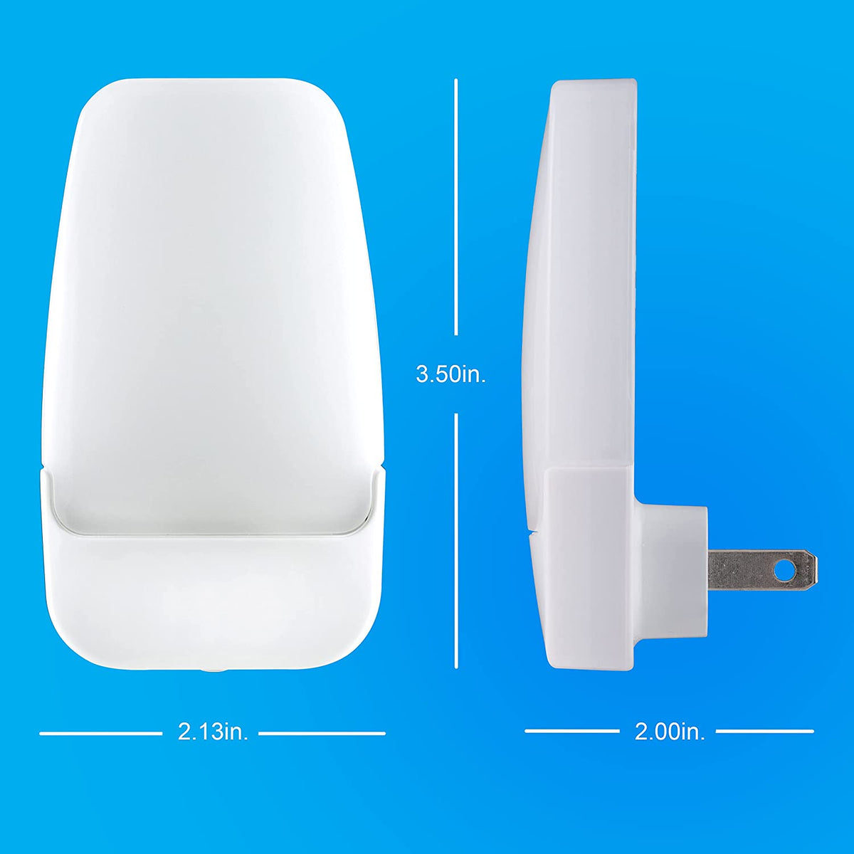GE Plug in Night Light, Dusk to Dawn Sensor, Warm White 3000K, 8 Pack
